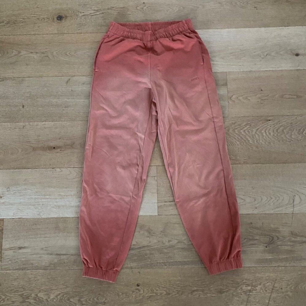 Stori Faded Joggers in Orange Ombre